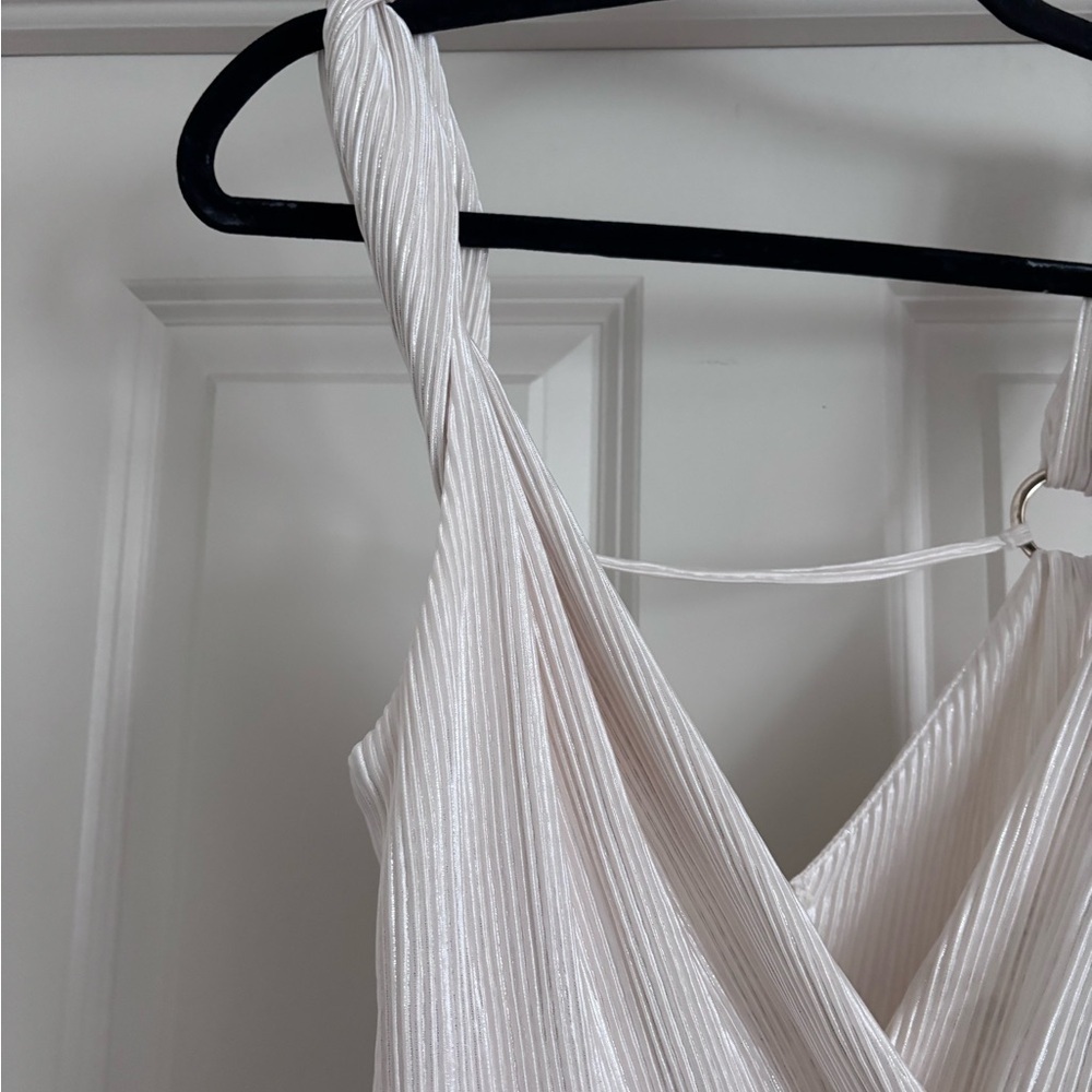 Sabina Ivory Layered Mini Dress - Picture 2 of 8